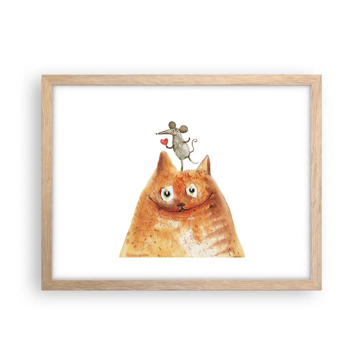 Een poster in een licht eiken lijst - De paradoxen van de liefde - 40x30 cm