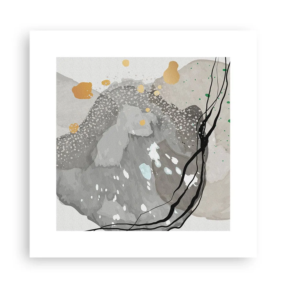 Poster - Organische compositie - 30x30 cm