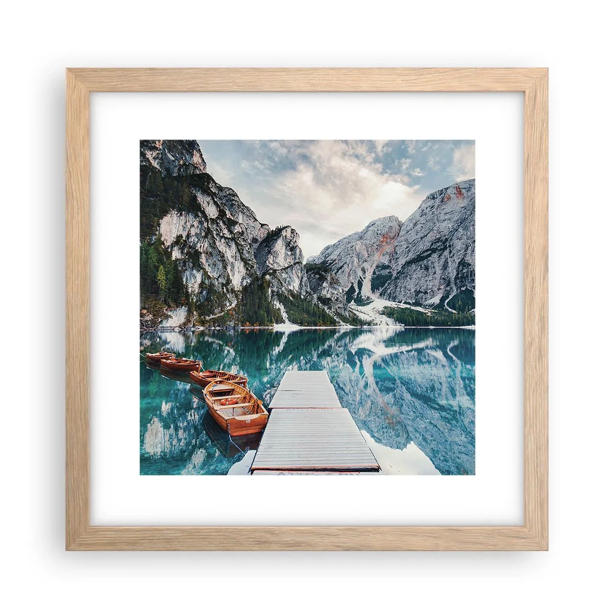 Een poster in een licht eiken lijst - We zullen je schoonheid laten zien - 30x30 cm