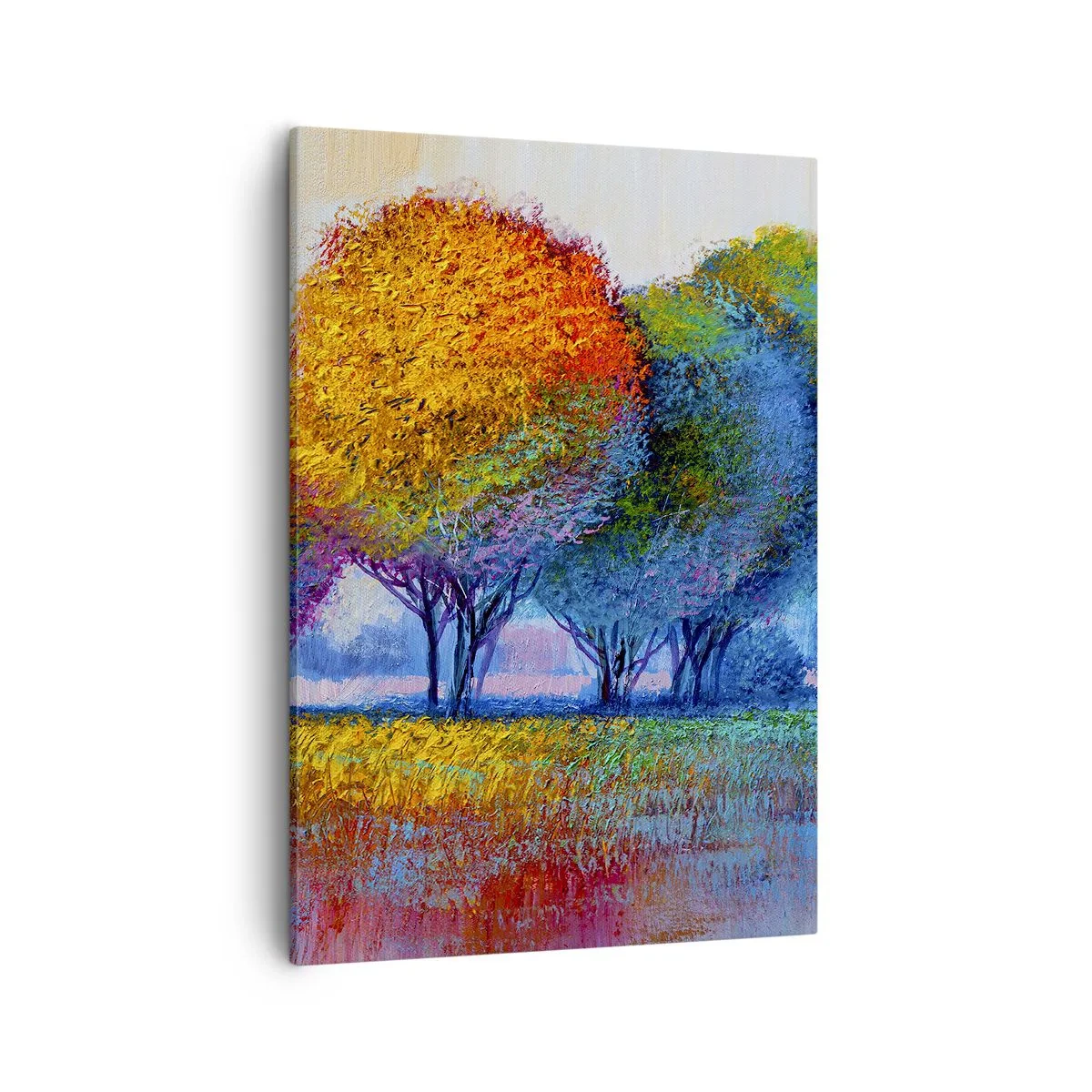 Schilderen op canvas - Een klomp van schitterende kleuren - 50x70 cm