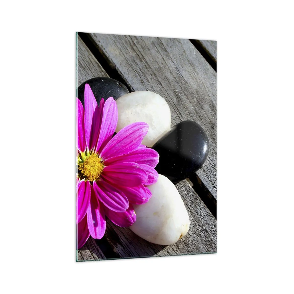 Schilderen op glas - Rust op de pier - 70x100 cm