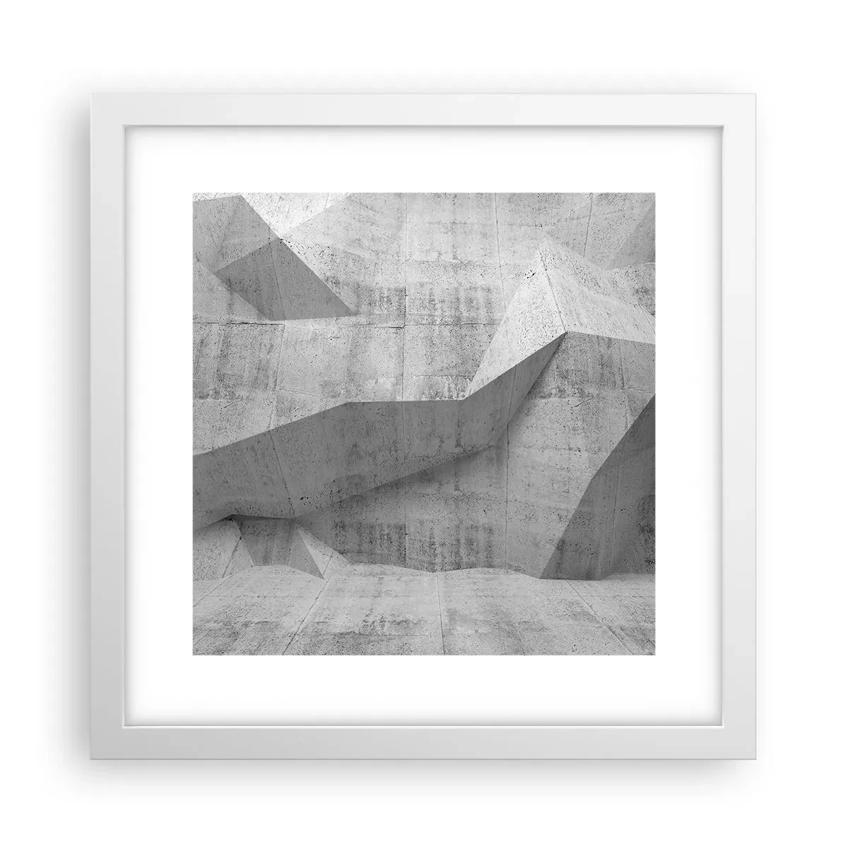 Poster in een witte lijst - Een echte uitdaging - 30x30 cm