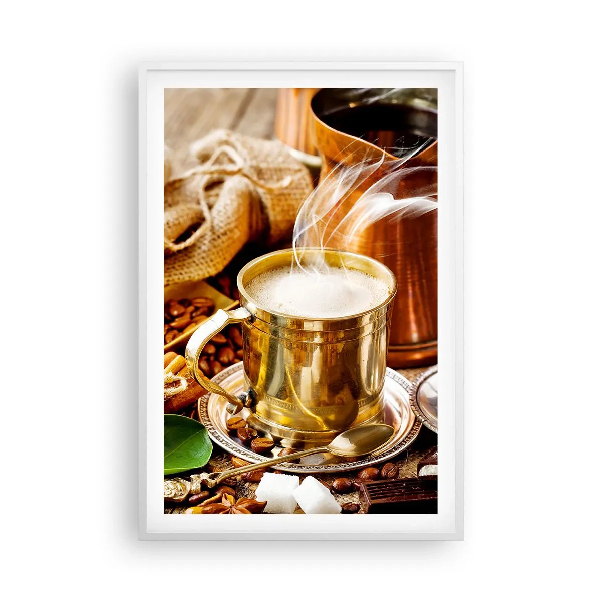 Poster in een witte lijst - Prettige dag! - 61x91 cm