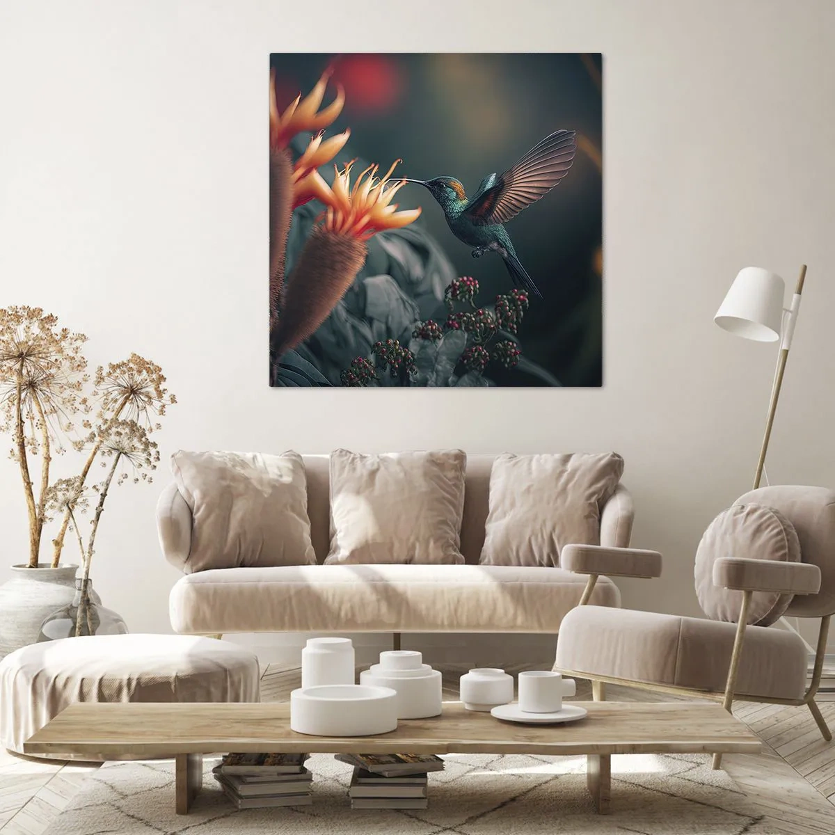 Schilderen op canvas - een werkelijk kleurrijk leven - 50x50 cm
