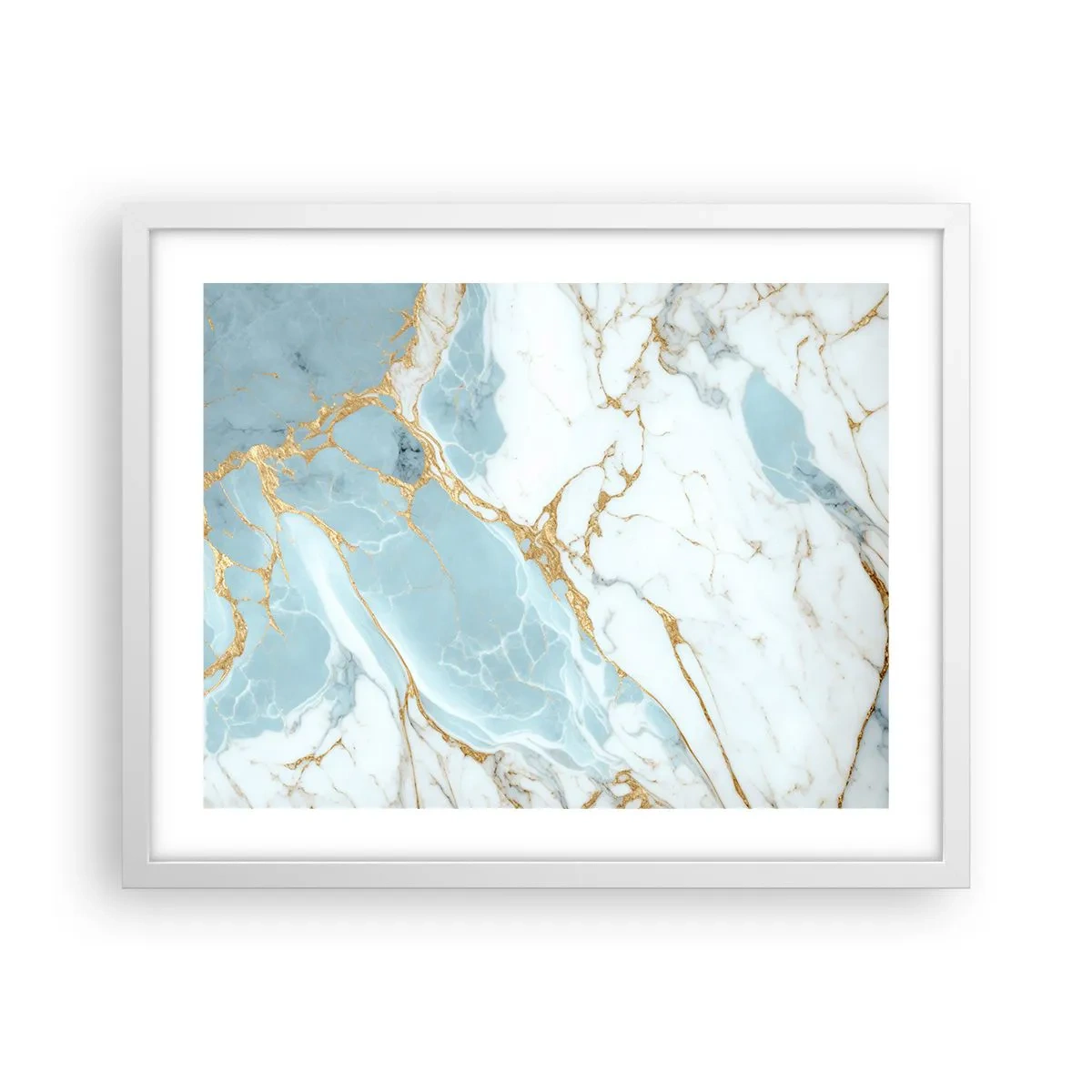 Poster in een witte lijst - Rijkdom van steen - 50x40 cm