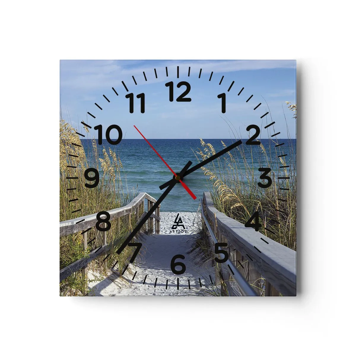 Wandklok - Klok - In de zon, in de wind - 40x40 cm