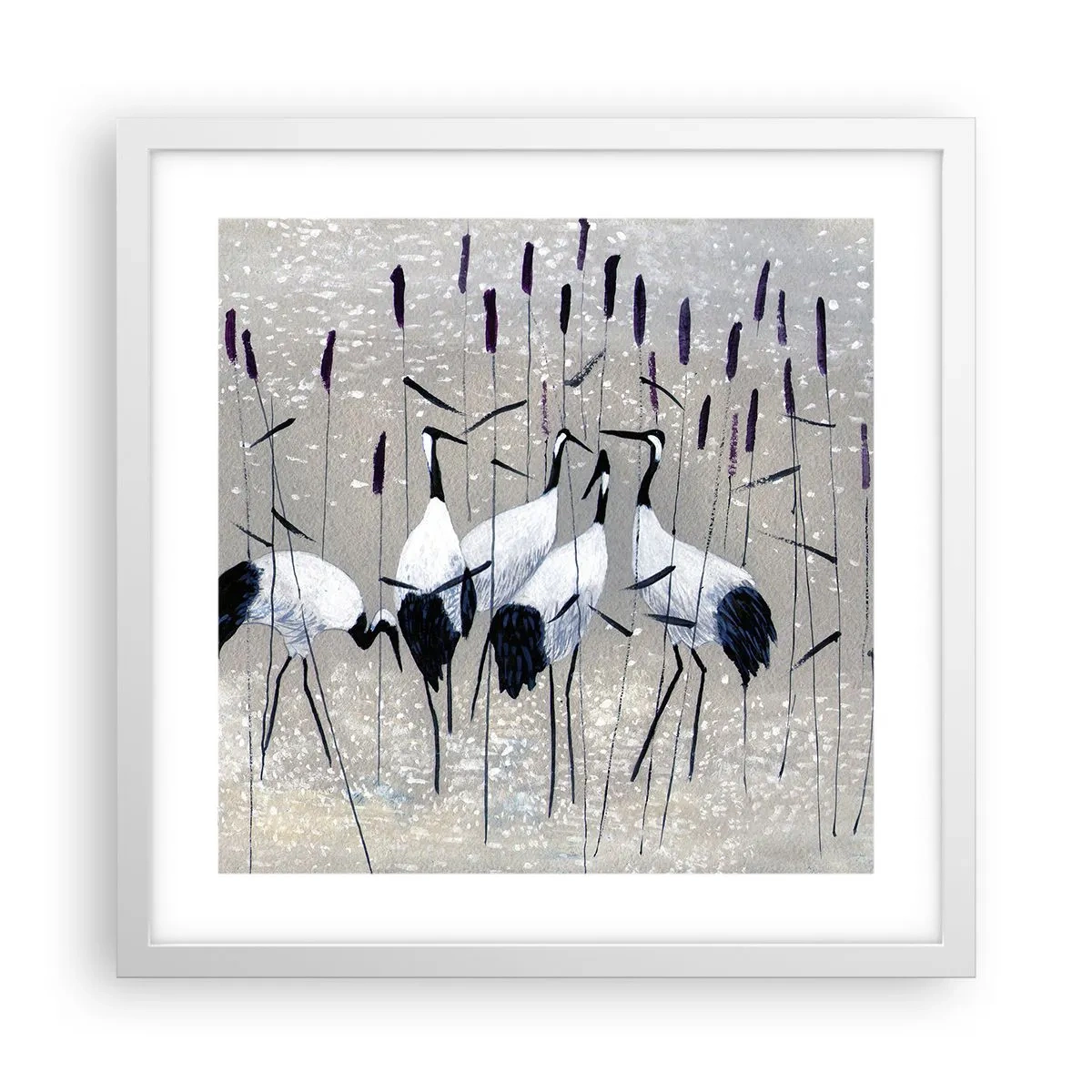 Poster in een witte lijst - Onder hun eigen - 40x40 cm