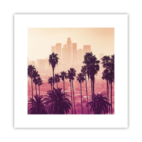 Poster - Californisch landschap - 30x30 cm