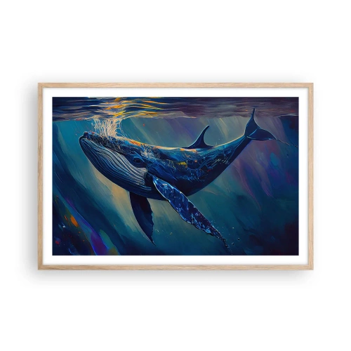 Een poster in een licht eiken lijst - Welkom in mijn wereld - 91x61 cm