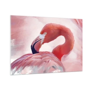 Schilderen op glas - Vogel schoonheid - 100x70 cm