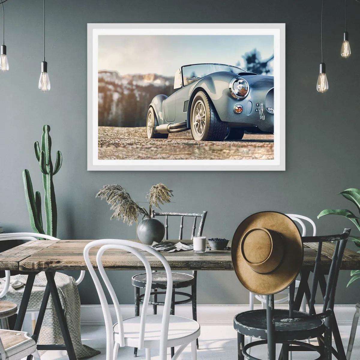 Poster in een witte lijst - Omdat stijl ertoe doet - 50x40 cm