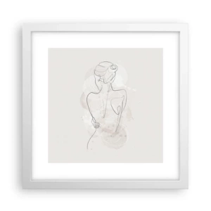 Poster in een witte lijst - Als een gevoelig instrument - 30x30 cm