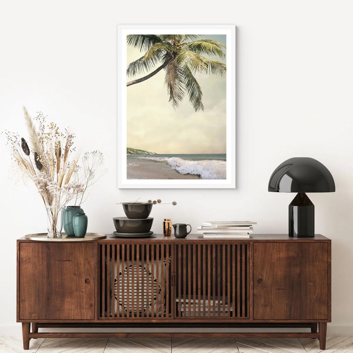 Poster in een witte lijst - Tropische droom - 70x100 cm
