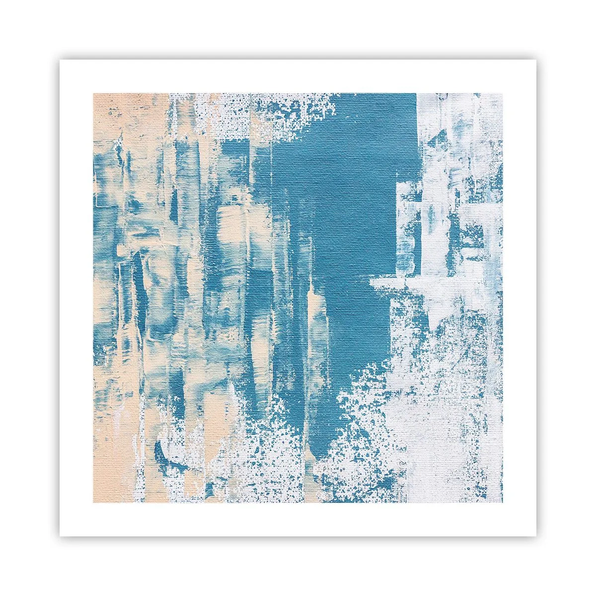 Poster - Door een ijspegel - 50x50 cm