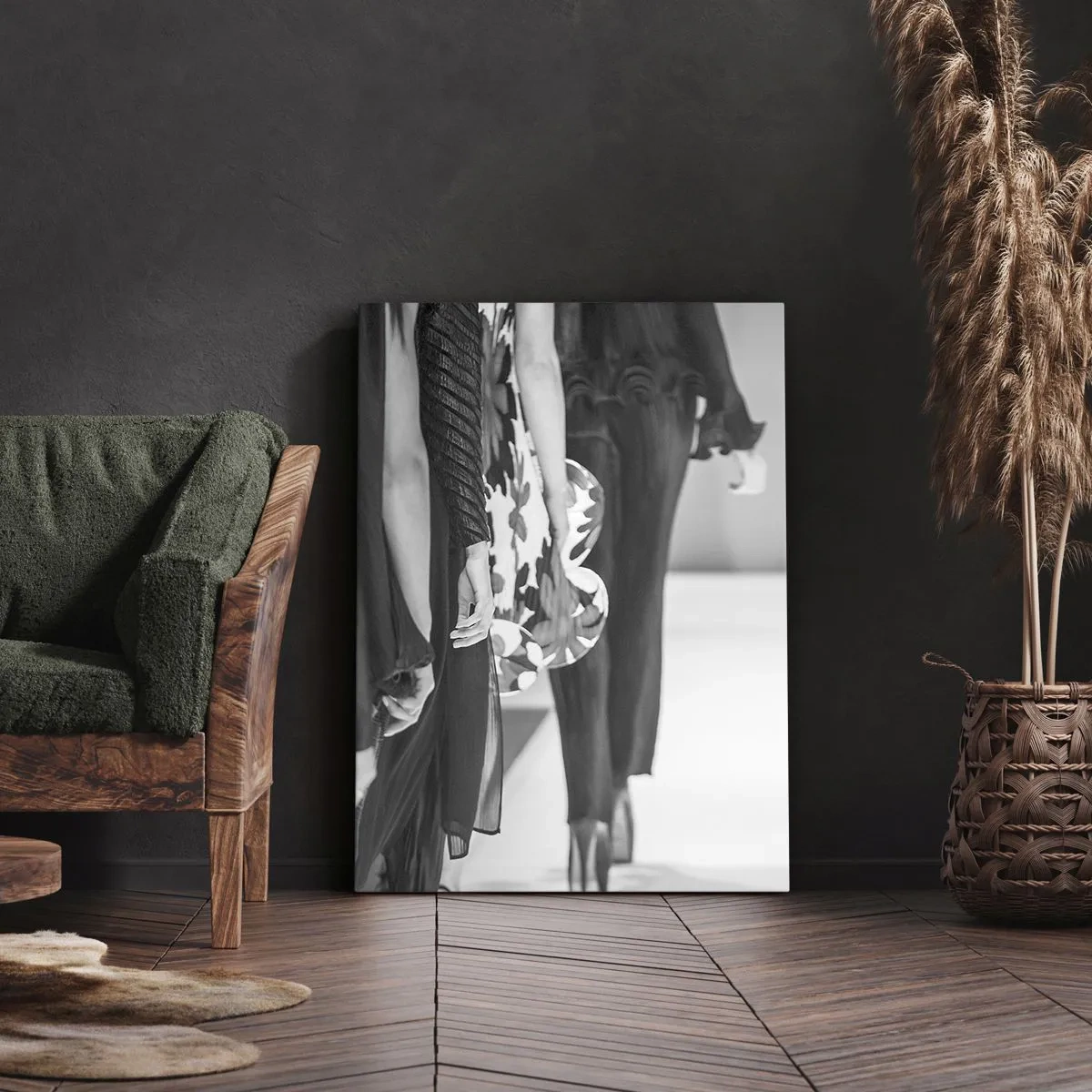 Schilderen op canvas - Een stijlvolle optocht - 45x80 cm