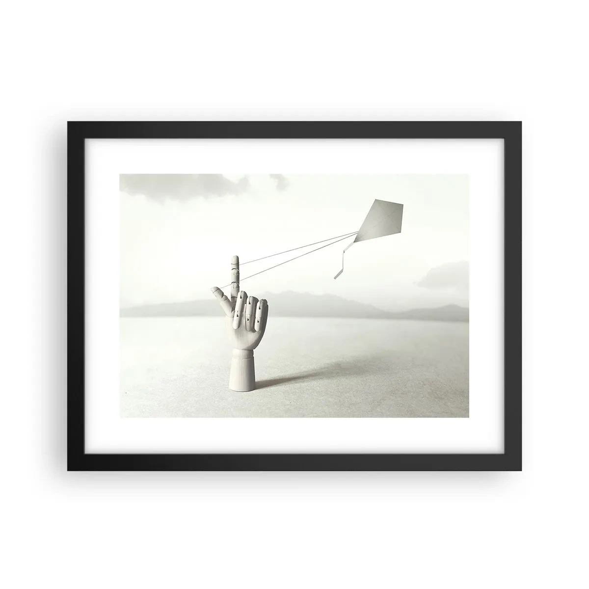 Poster in een zwarte lijst - Krachttest - 40x30 cm