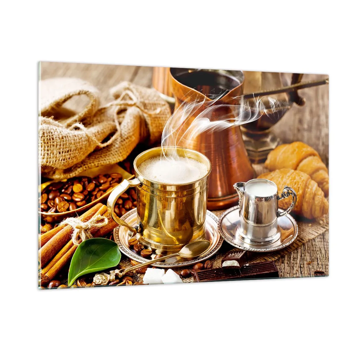 Schilderen op glas - Prettige dag! - 120x80 cm