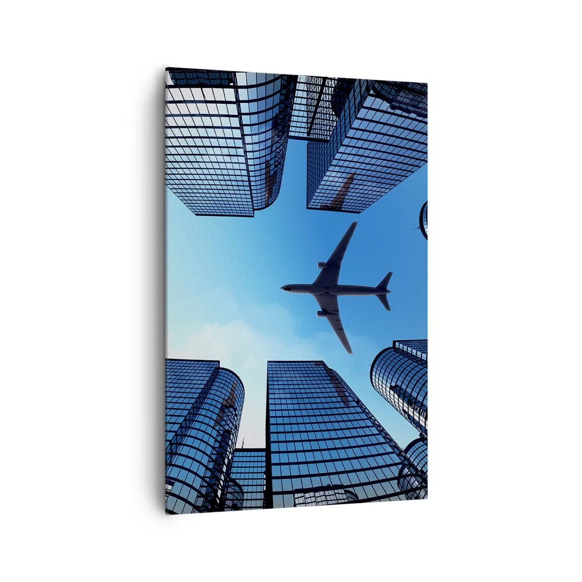 Schilderen op canvas - Het uitzicht vanuit het glazen ravijn - 80x120 cm