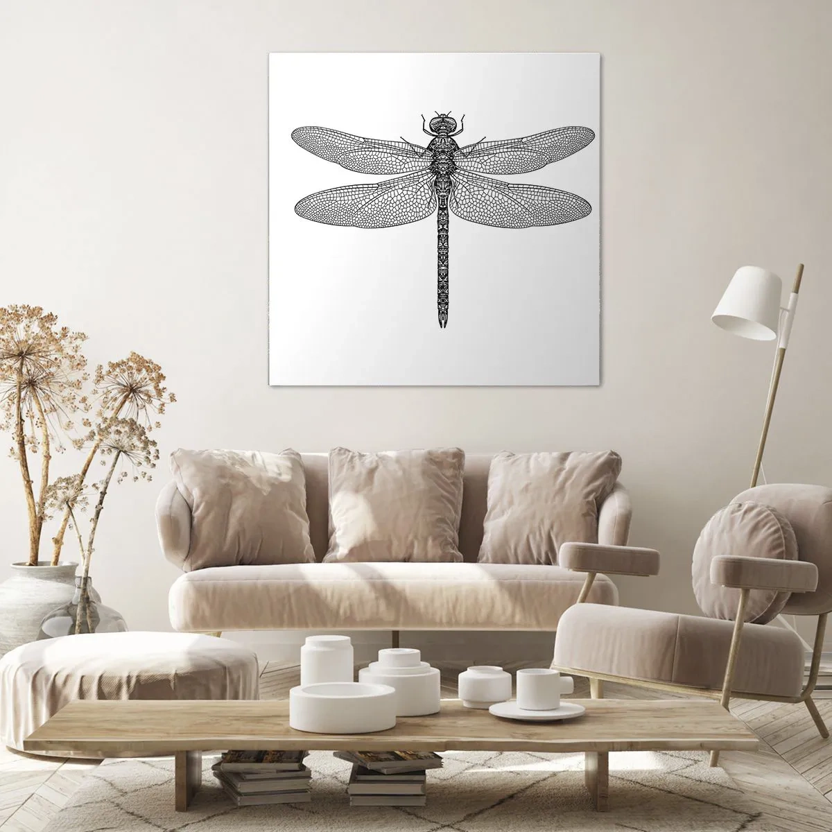 Schilderen op canvas - Precisie van de natuur - 70x70 cm