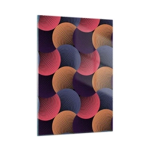 Schilderen op glas - In een cirkelvormig ritme - 50x70 cm