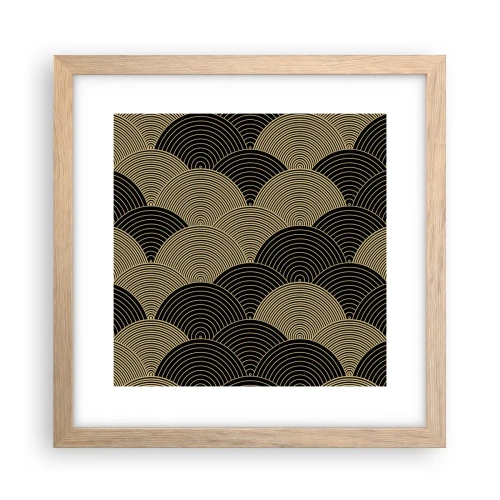 Een poster in een licht eiken lijst - Eenheid in veelheid - 30x30 cm