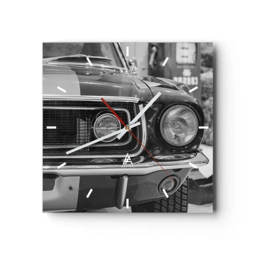 Wandklok - Klok - Hard rijden - 30x30 cm