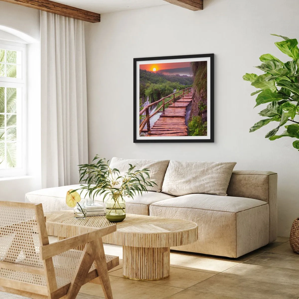 Poster in een zwarte lijst - Ongelooflijke schoonheid - 60x60 cm