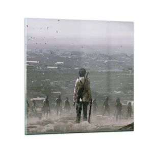 Schilderen op glas - Laatste Rechtvaardige? - 60x60 cm