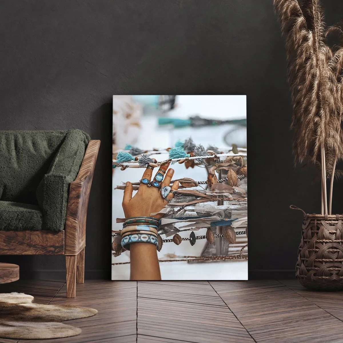Schilderen op canvas - Lokale schatten - 70x100 cm