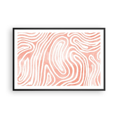 Poster in een zwarte lijst - In het koraallabyrint - 91x61 cm