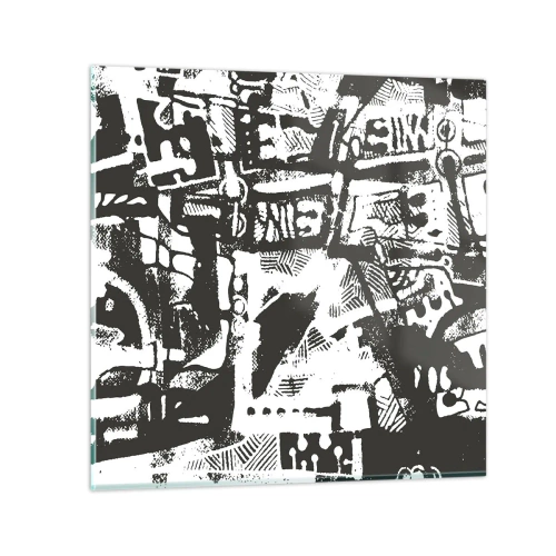 Schilderen op glas - Orde of chaos? - 30x30 cm