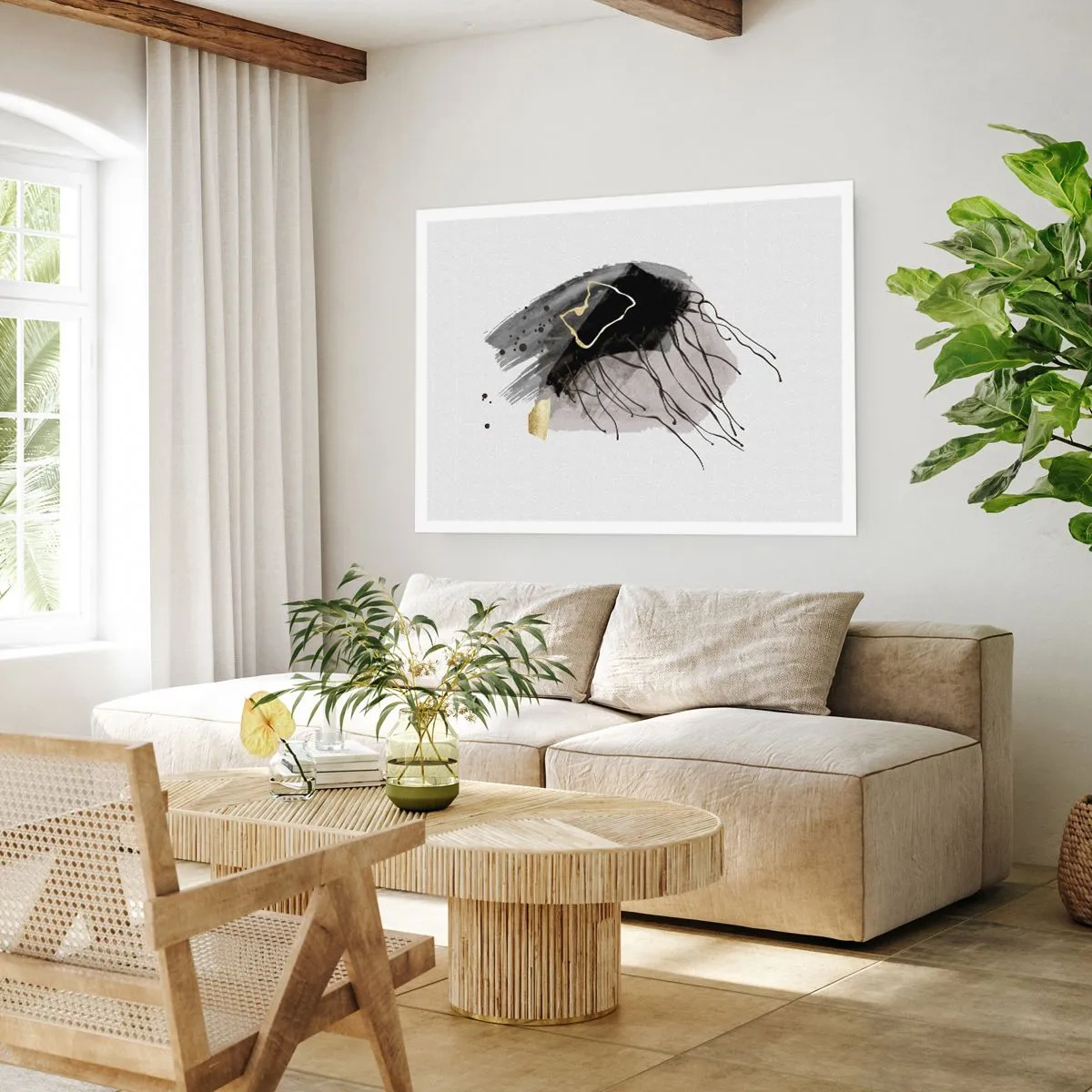 Poster - In zwart en goud - 40x30 cm