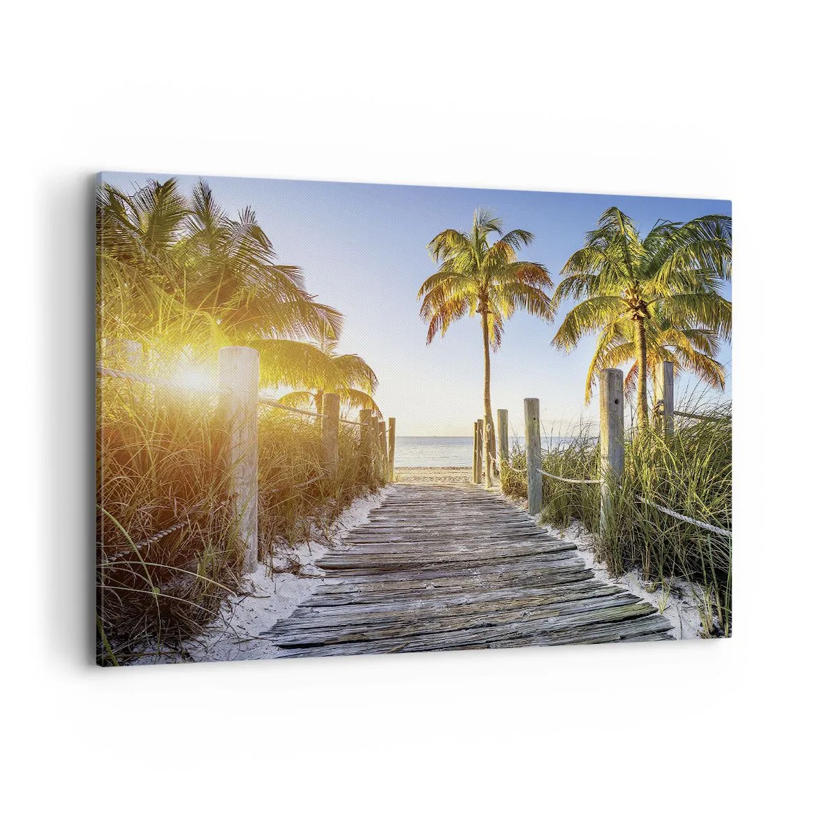 Schilderen op canvas - Rechtstreeks naar het paradijs - 120x80 cm