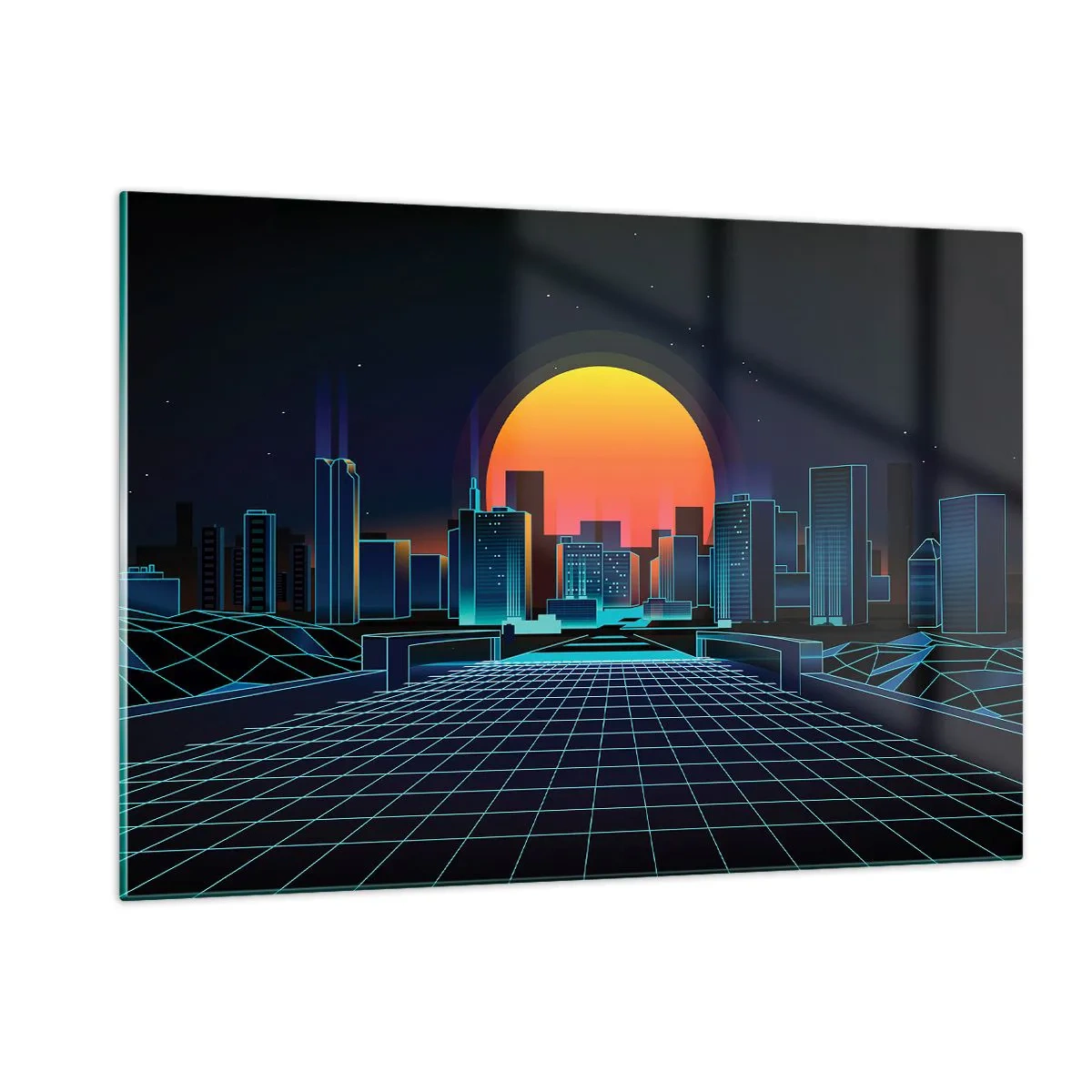 Schilderen op glas - Wil je nog steeds naar het echte? - 120x80 cm