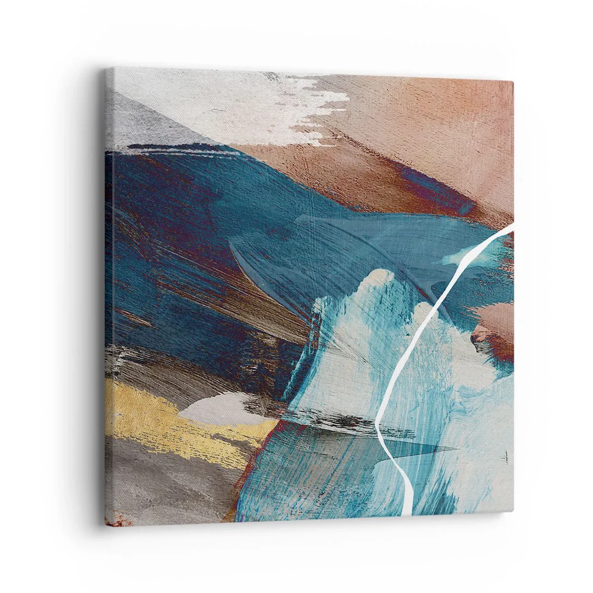 Schilderen op canvas - Met panache en energie - 30x30 cm