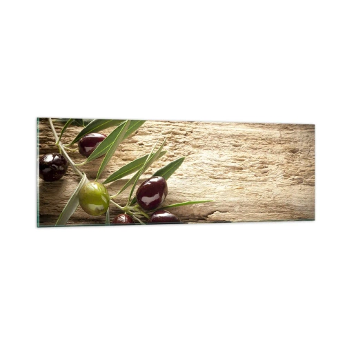 Schilderen op glas - Rechtstreeks uit de natuur - 90x30 cm