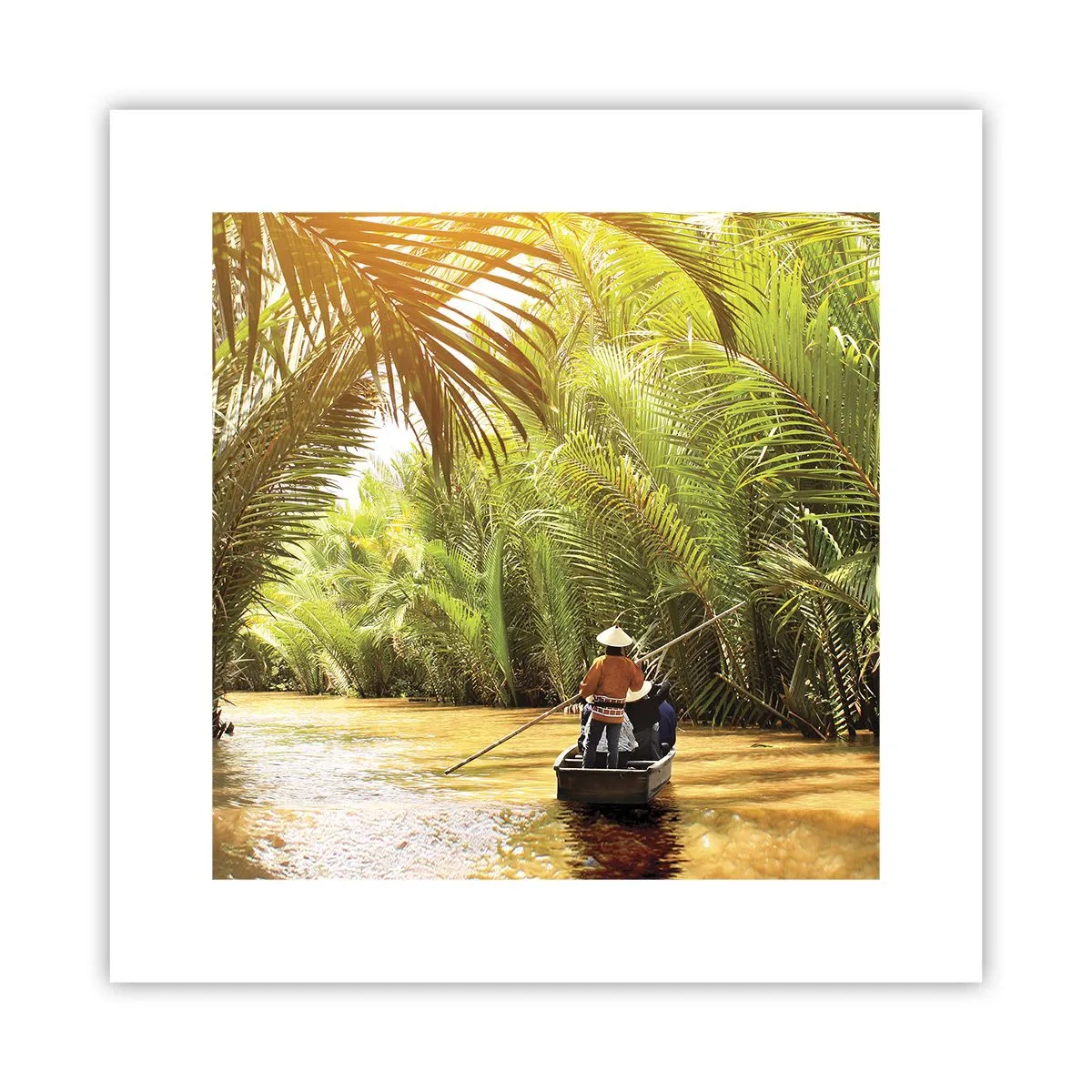 Poster - Een palmravijn langs - 30x30 cm