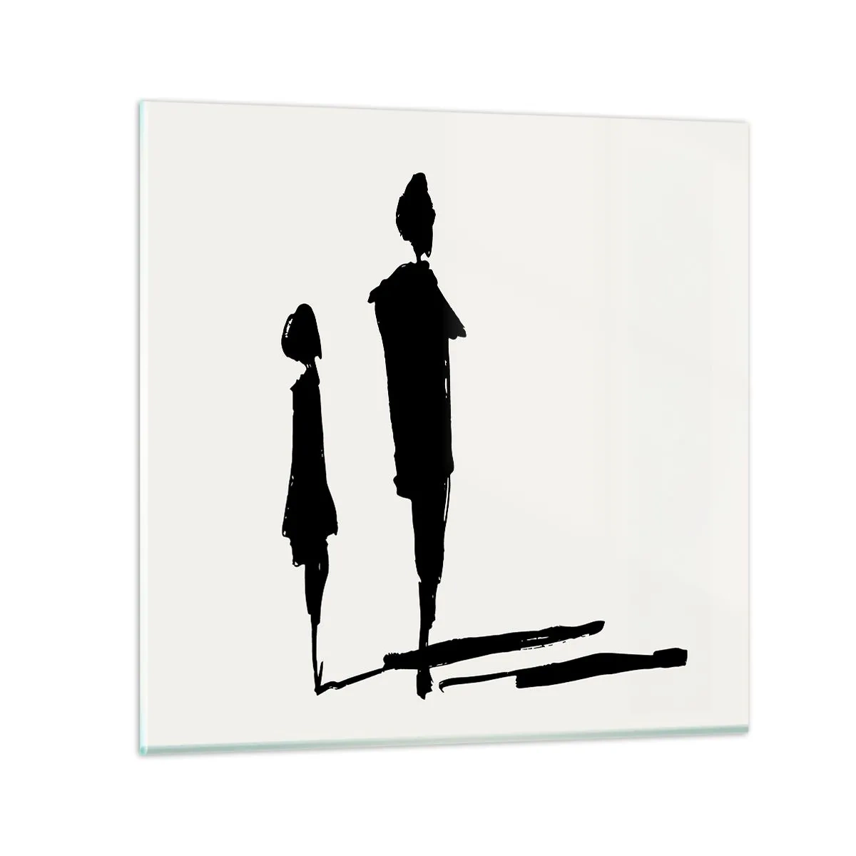 Schilderen op glas - Zeker samen? - 30x30 cm