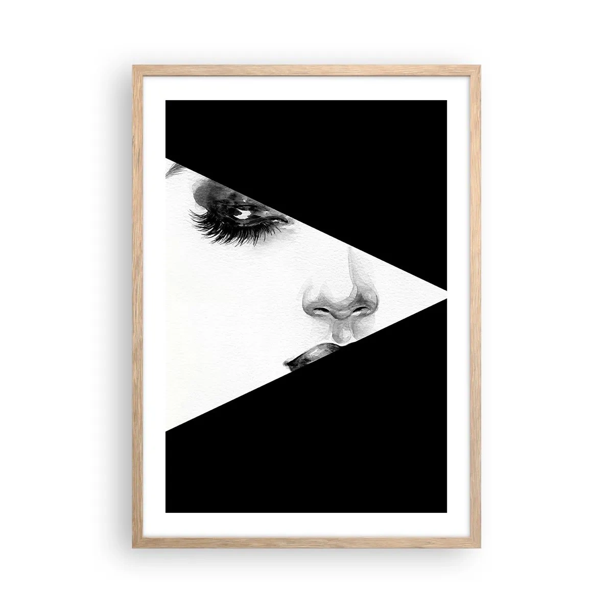 Een poster in een licht eiken lijst - Altijd niet ontdekt - 50x70 cm