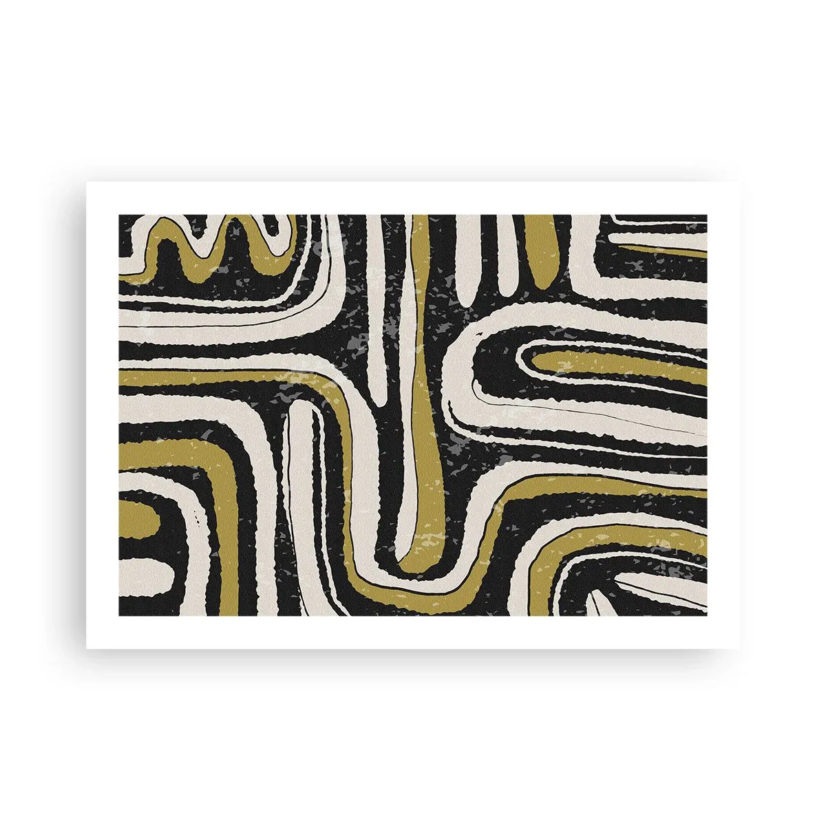 Poster - Compositie: wegen en steegjes - 70x50 cm