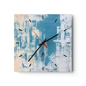 Wandklok - Klok - Door een ijspegel - 30x30 cm