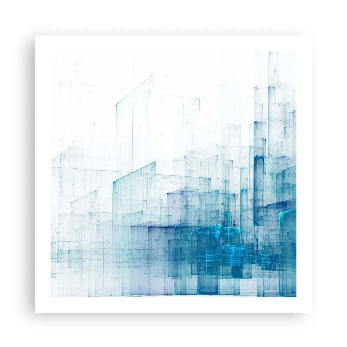 Poster - Hoe ruimte geworden is - 60x60 cm
