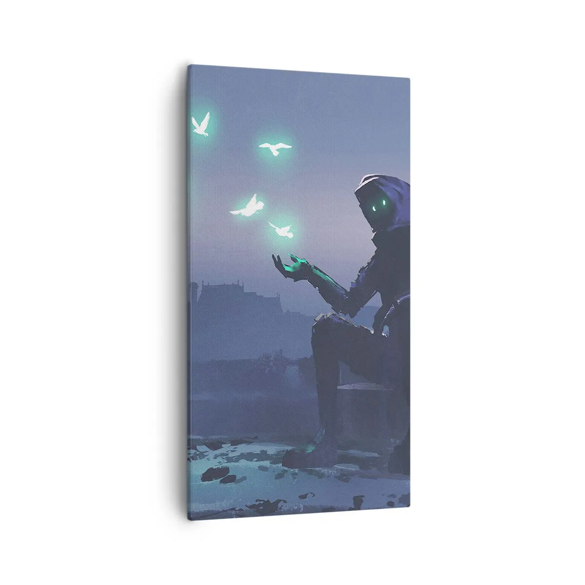 Schilderen op canvas - Het leven komt terug - 55x100 cm