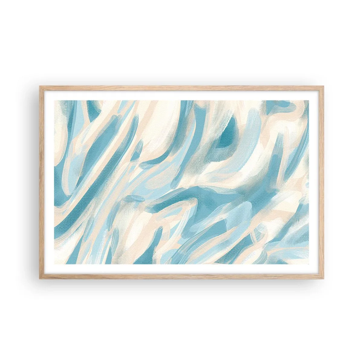 Een poster in een licht eiken lijst - Lente briesjes - 91x61 cm