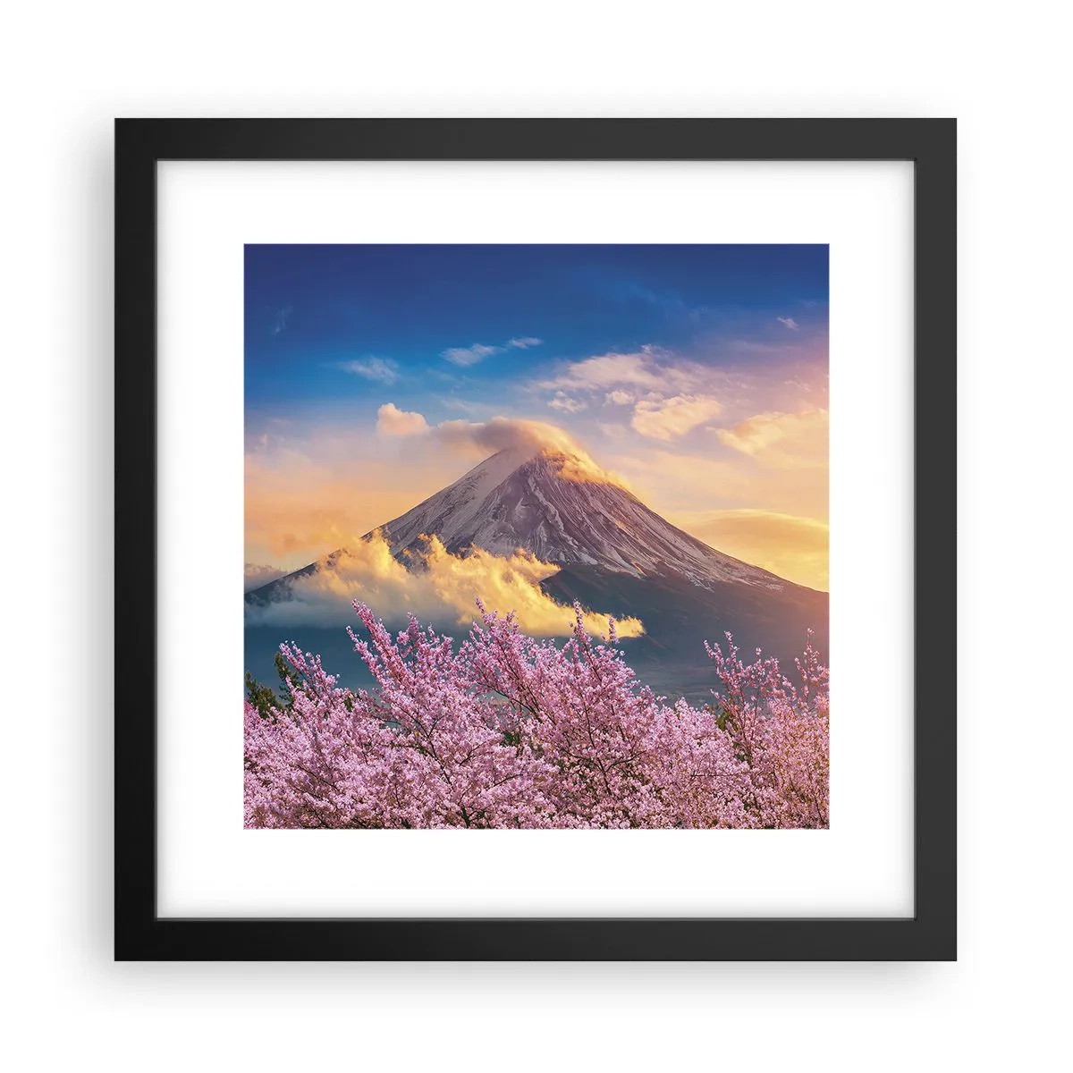Poster in een zwarte lijst - Japanse heiligheid - 30x30 cm