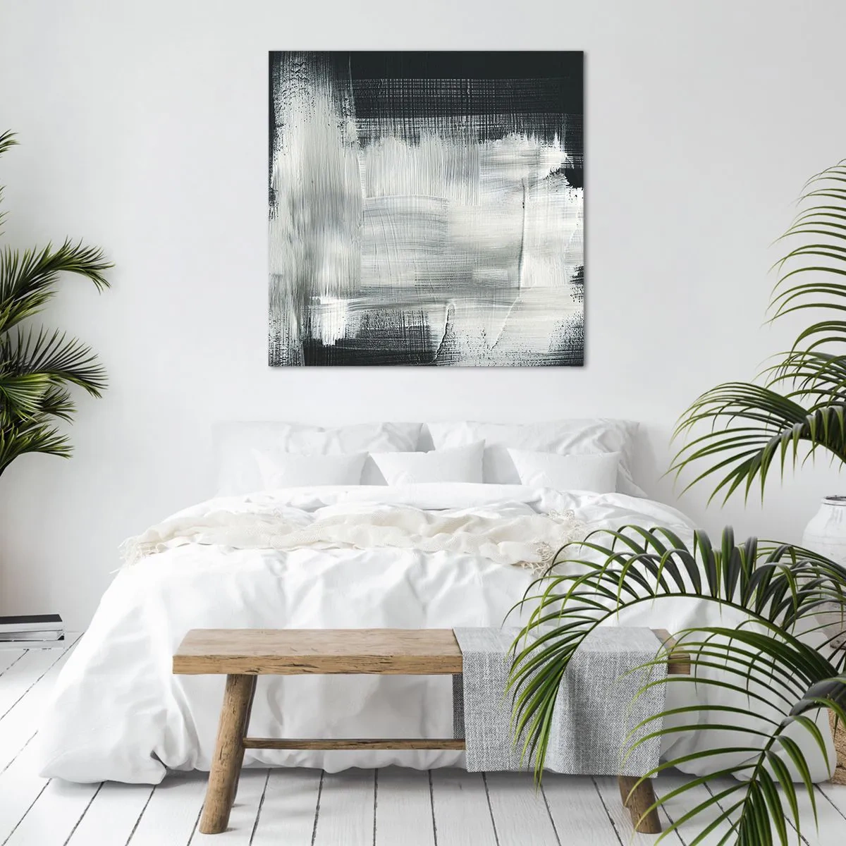 Schilderen op canvas - Geweven van verticaal en horizontaal - 50x50 cm