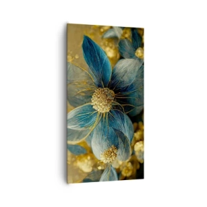 Schilderen op canvas - Bloei met goud - 65x120 cm