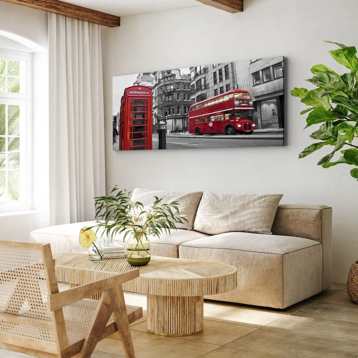 Schilderen op canvas - De roodste in Europa - 100x40 cm