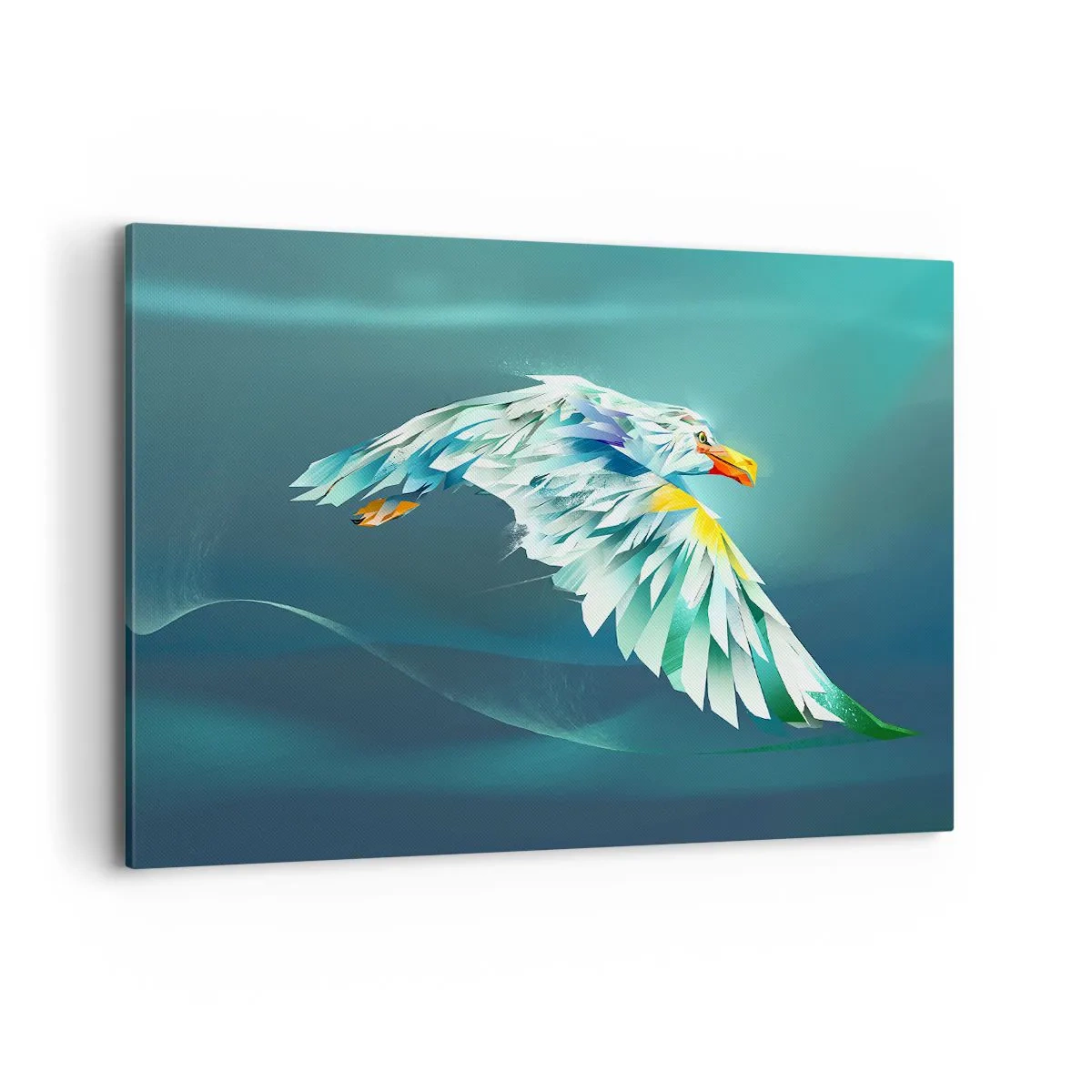 Schilderen op canvas - De adelaar van je vluchten is de kracht - 120x80 cm