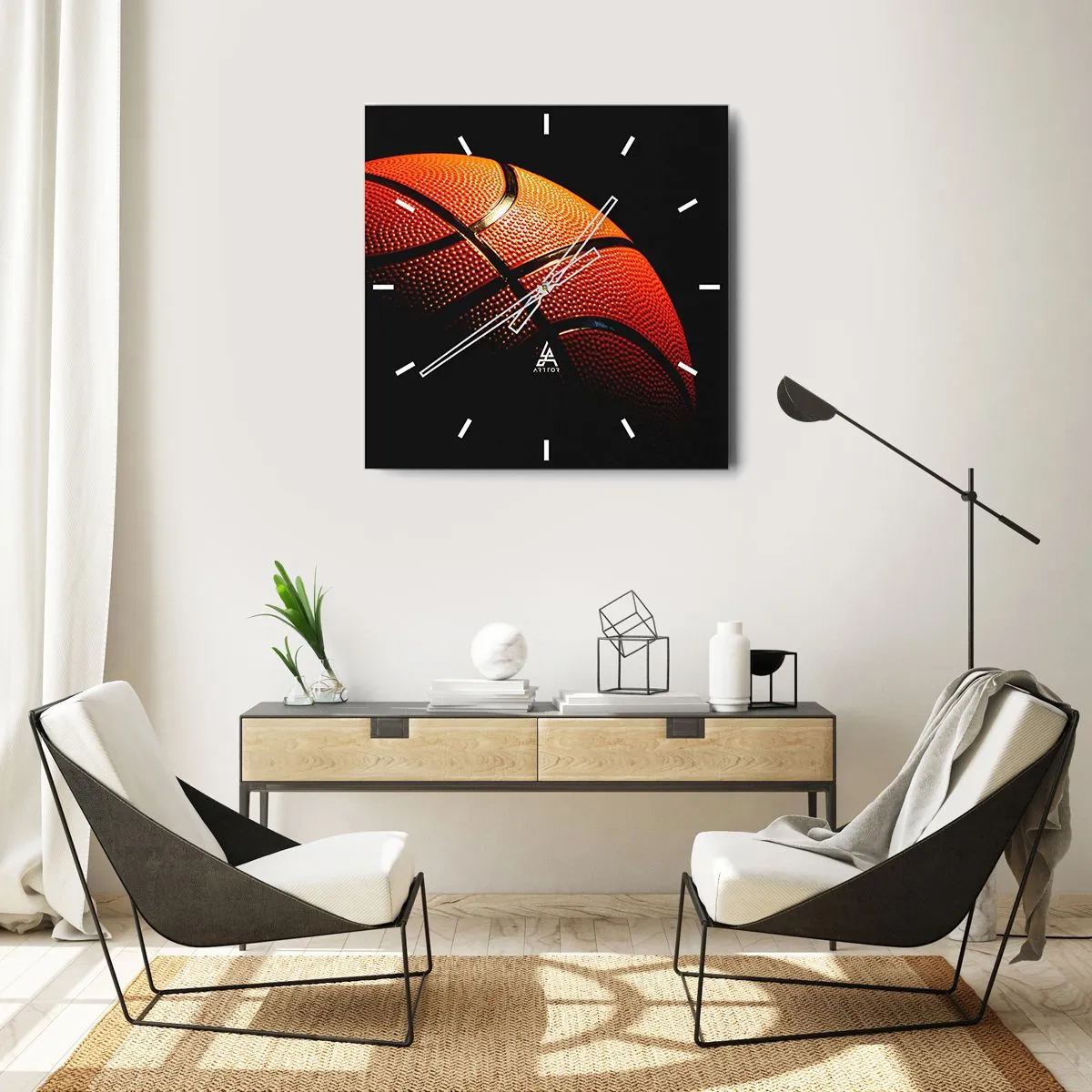 Wandklok - Klok - Mooi als een planeet - 30x30 cm
